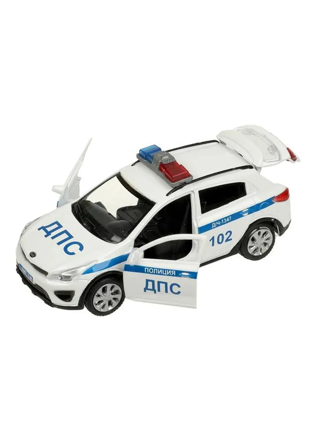 Металлическая модель Технопарк "Kia Rio. Полиция", 12 см