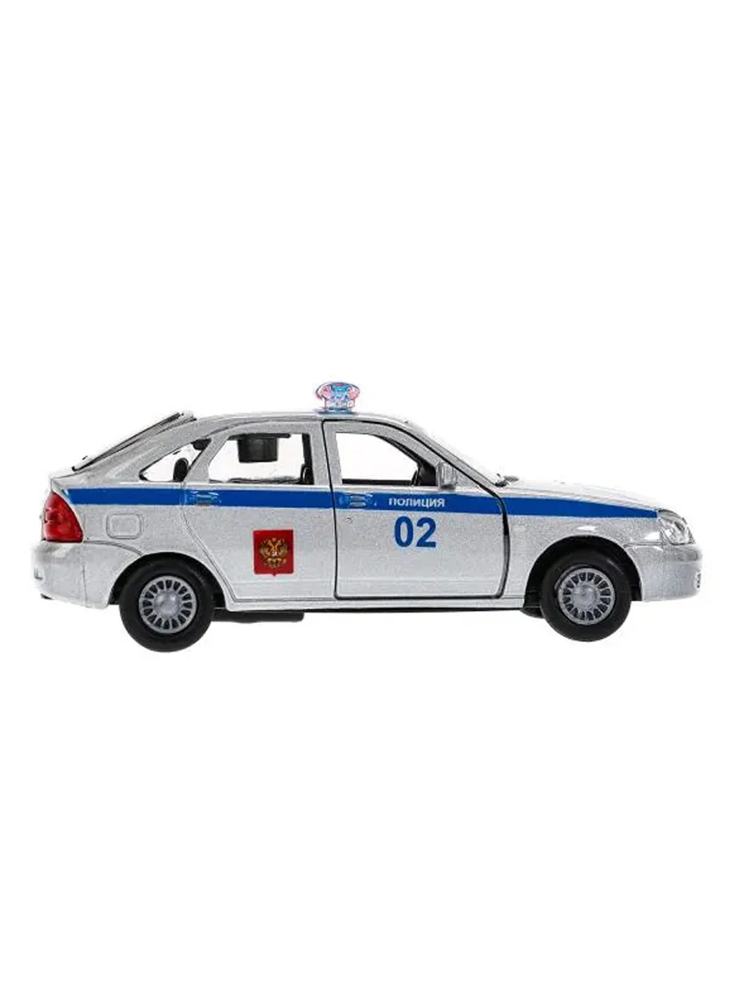 Металлическая модель Технопарк "Lada Priora Хэтчбек. Полиция", 12 см
