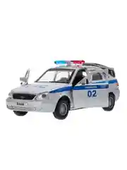 Металлическая модель Технопарк "Lada Priora Хэтчбек. Полиция", 12 см