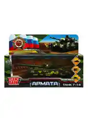 Металлическая инерционная модель Технопарк Танк Т-14 "Армата", 12 см