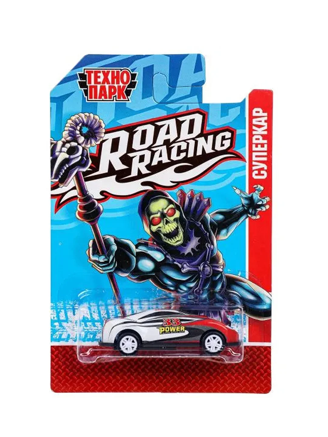 Металлическая машинка Технопарк "Road Racing. Суперкар", 6,5 см