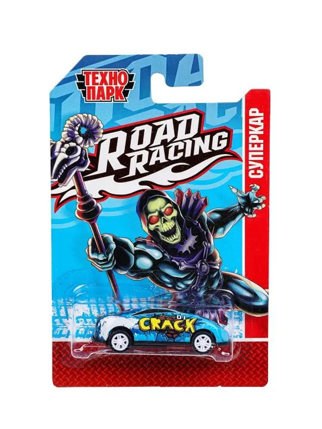 Металлическая машинка Технопарк "Road Racing. Суперкар", 6,5 см