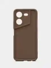 Коричневый чехол для Tecno Pova 5 Pro 5G (Техно Пова 5 про 5 джи), противоударный, с бортиками