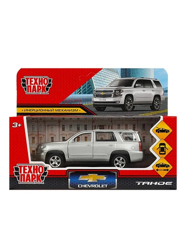 Инерционная металлическая модель Технопарк Chevrolet Tahoe, 12 см