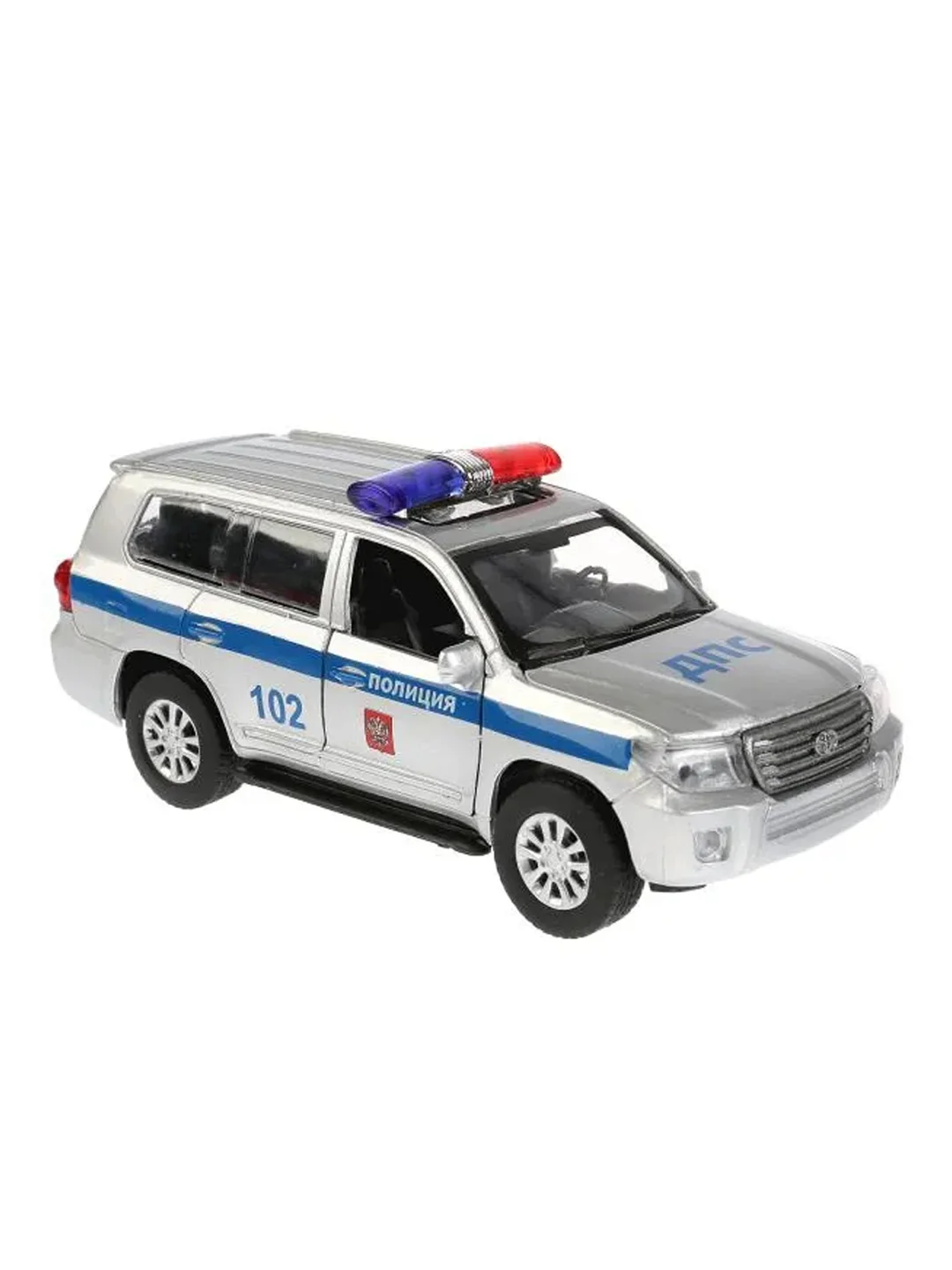 Машина металлическая Технопарк "Toyota Land Cruiser. Полиция", длина 12,5 см