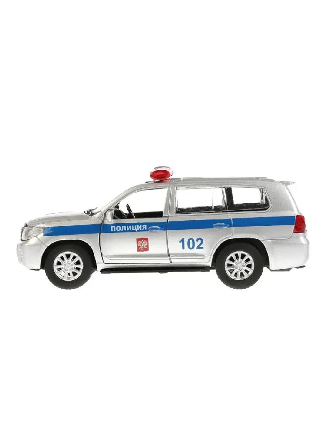 Машина металлическая Технопарк "Toyota Land Cruiser. Полиция", длина 12,5 см