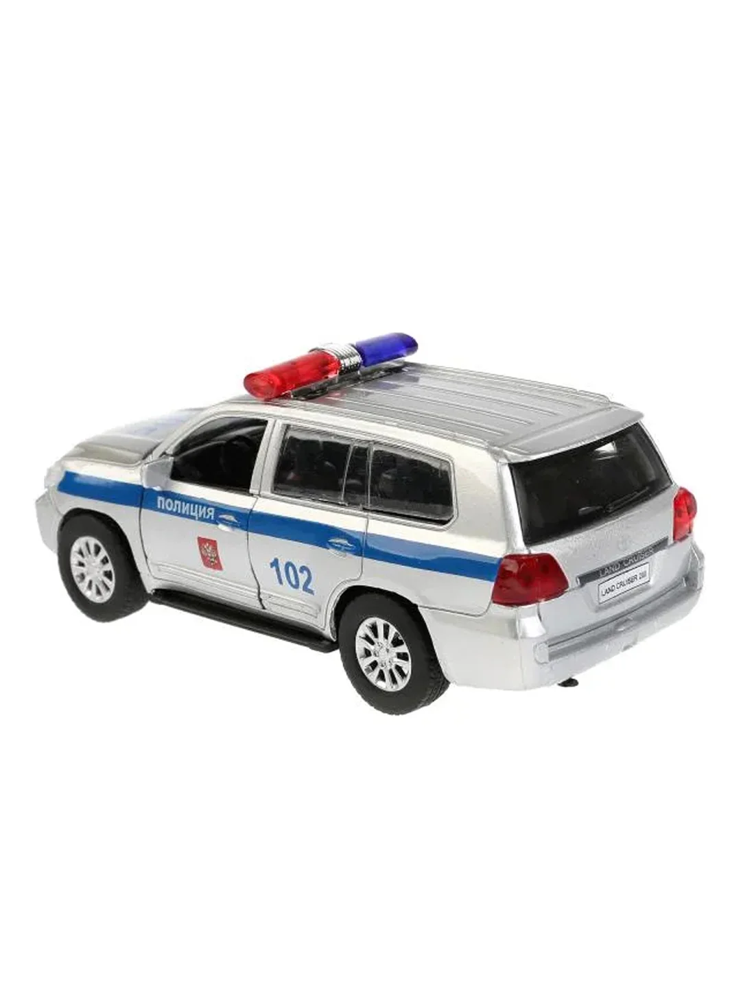 Машина металлическая Технопарк "Toyota Land Cruiser. Полиция", длина 12,5 см