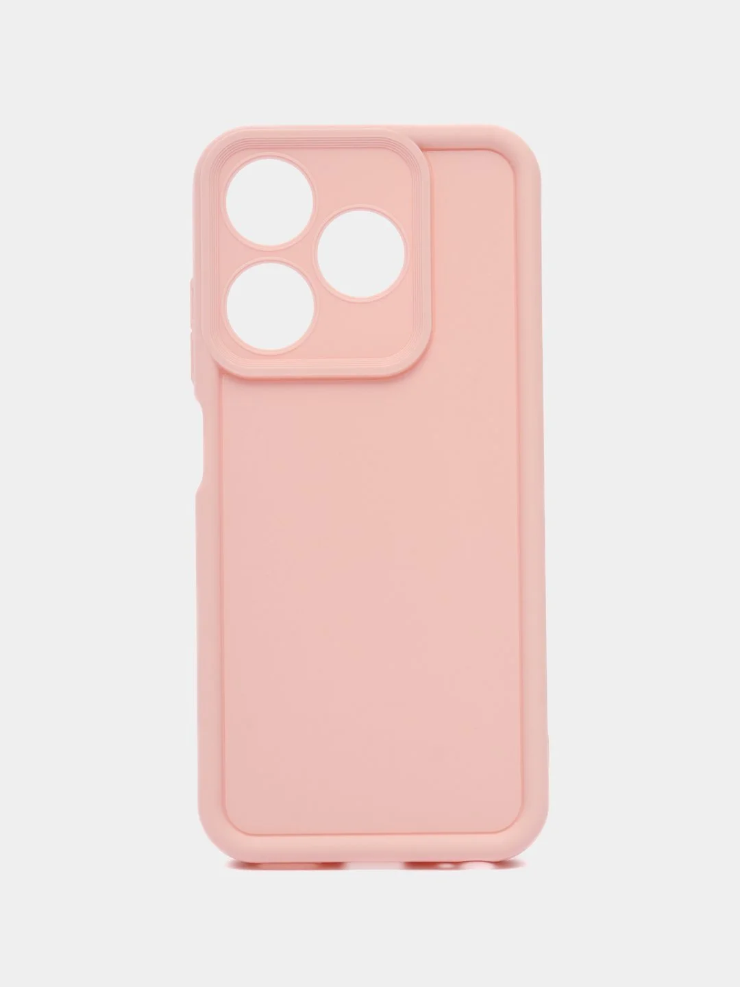 Розовый чехол для Realme C63 4G (Реалми С63 4джи), противоударный, с бортиками