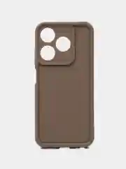Коричневый чехол для  Realme C63 4G (Реалми С63 4джи), противоударный, с бортиками