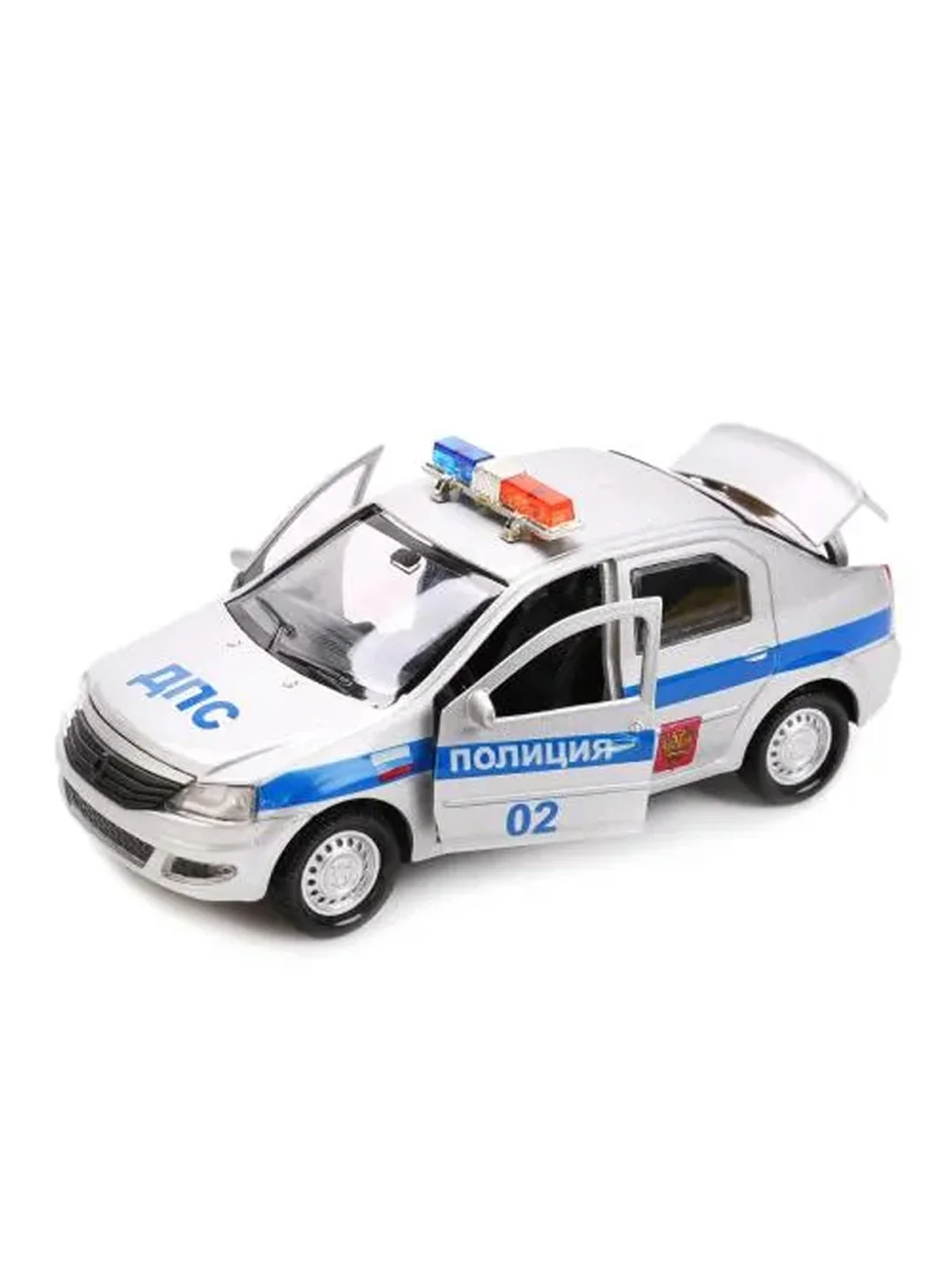 Металлическая модель Технопарк "Renault Logan. Полиция", 12 см