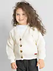 Молочный кардиган для девочек