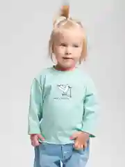 Мятный лонгслив ясельный