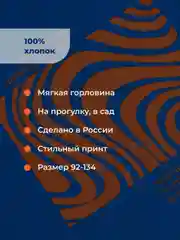 Синий лонгслив для мальчика