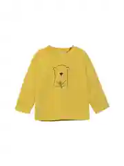Горчичный лонгслив ясельный