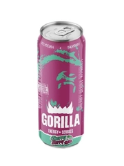 Энергетический газированный напиток GORILLA CHERRY BERRY 0,45л ж/б