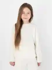 Молочный джемпер для девочек