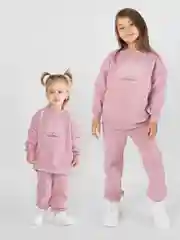 Розовый костюм детский, свитшот и брюки