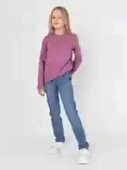Голубой джинсы для девочек skinny