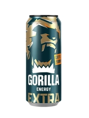 Энергетический газированный напиток GORILLA EXTRA ENERGY 0,45л ж/б