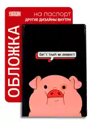 Конфетный обложка на паспорт с принтом