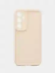 Молочный чехол для Samsung Galaxy S24 FE (Самсунг Галакси С24 ФЕ), противоударный, с бортиками