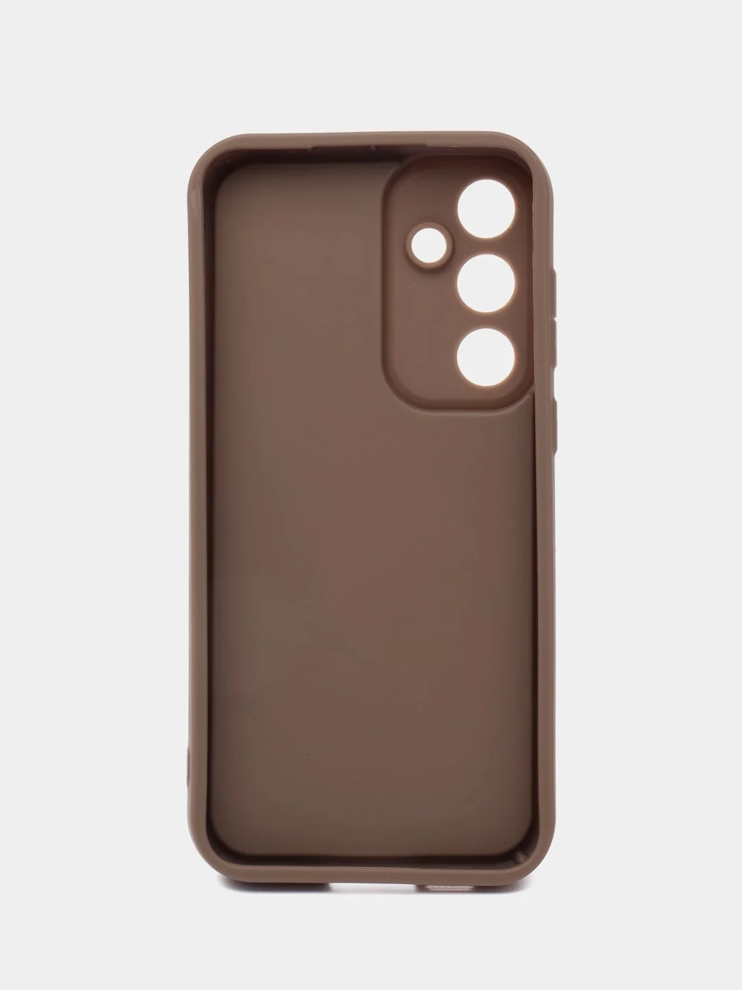 Коричневый чехол для Samsung Galaxy S24 FE (Самсунг Галакси С24 ФЕ), противоударный, с бортиками