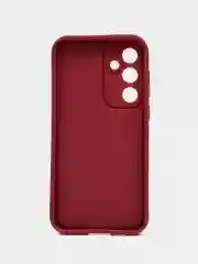 Бордовый чехол для Samsung Galaxy S24 FE (Самсунг Галакси С24 ФЕ), противоударный, с бортиками