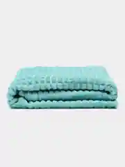 Бирюзовый плед "Кубик" 150*200, 200*220