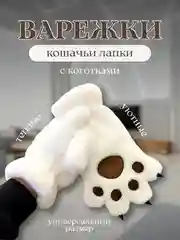 Кошачьи лапки, зимние варежки женские, кошачьи лапки для подростков