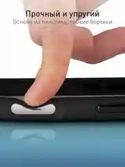 Черный чехол MagSafe для iPhone 16 с подставкой ROSCO пластиковый с силиконом, магнитом защитный