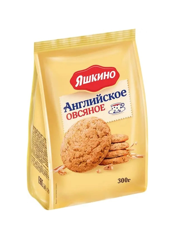 Печенье овсяное Яшкино "Английское", 300 г