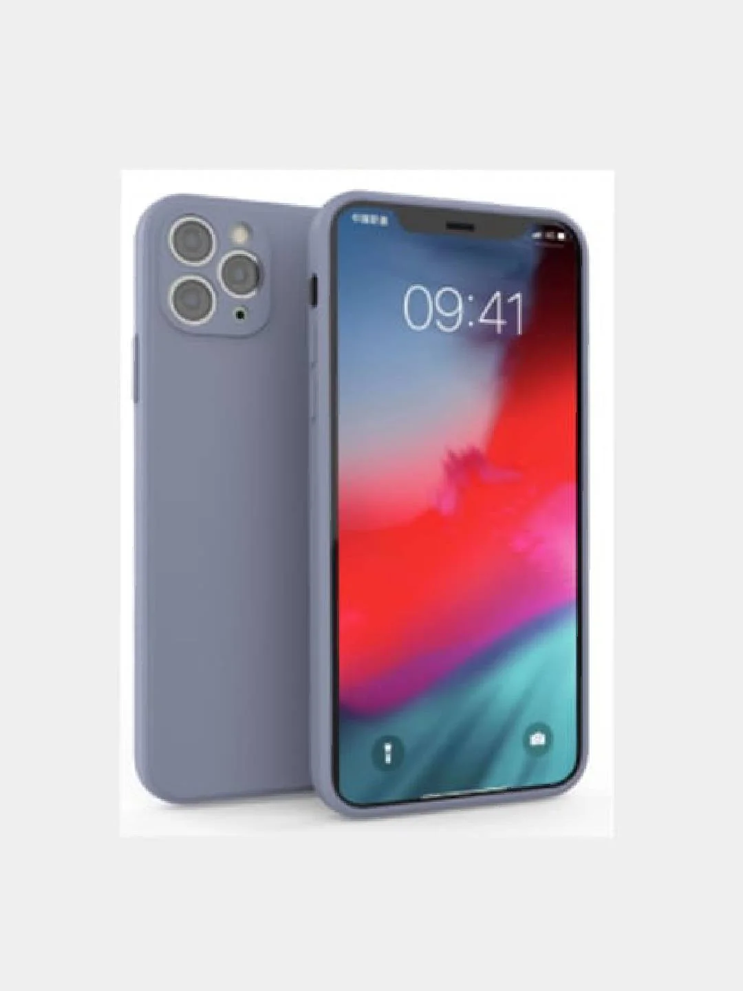 Небесно-голубой чехол Lux для iPhone 11, 13, 12, 12ProMax, 7/8, однотонный