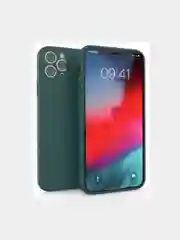 Тёмно-зелёный чехол Lux для iPhone 11, 13, 12, 12ProMax, 7/8, однотонный