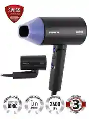 Фен Polaris PHD 2120Ti, черный/фиолетовый, 2400 Вт