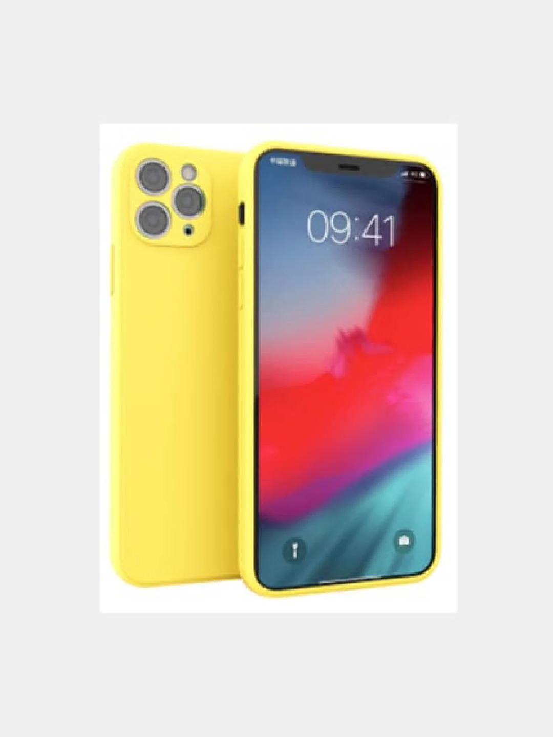 Желтый чехол Lux для iPhone 11, 13, 12, 12ProMax, 7/8, однотонный
