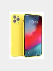 Желтый чехол Lux для iPhone 11, 13, 12, 12ProMax, 7/8, однотонный
