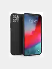 Черный чехол Lux для iPhone 11, 13, 12, 12ProMax, 7/8, однотонный