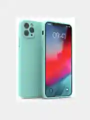 Бирюзовый чехол Lux для iPhone 11, 13, 12, 12ProMax, 7/8, однотонный