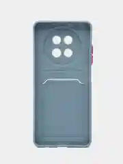 Синий меланж чехол для  Realme 13 5G (Реалми 13 5 джи), с карманом для карт