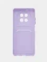 Лавандовый чехол для  Realme 13 5G (Реалми 13 5 джи), с карманом для карт