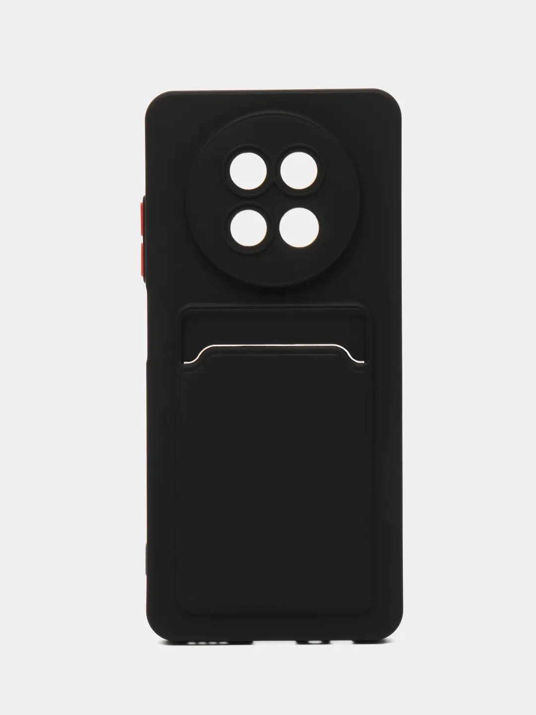 Черный чехол для Realme 13 5G (Реалми 13 5 джи), с карманом для карт