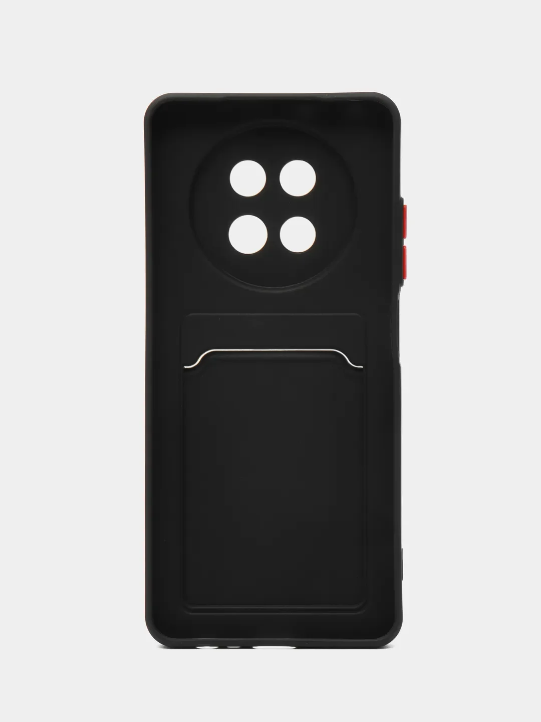 Черный чехол для Realme 13 5G (Реалми 13 5 джи), с карманом для карт