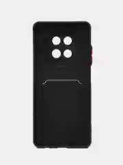 Черный чехол для  Realme 13 5G (Реалми 13 5 джи), с карманом для карт