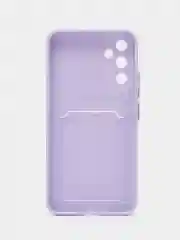 Лавандовый чехол для Samsung Galaxy A16 (Самсунг Галакси A16), с карманом для карт