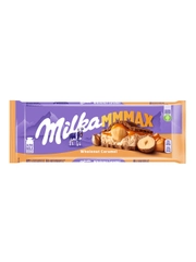 Шоколад молочный Milka Mmmax, цельный фундук и карамель, 270г