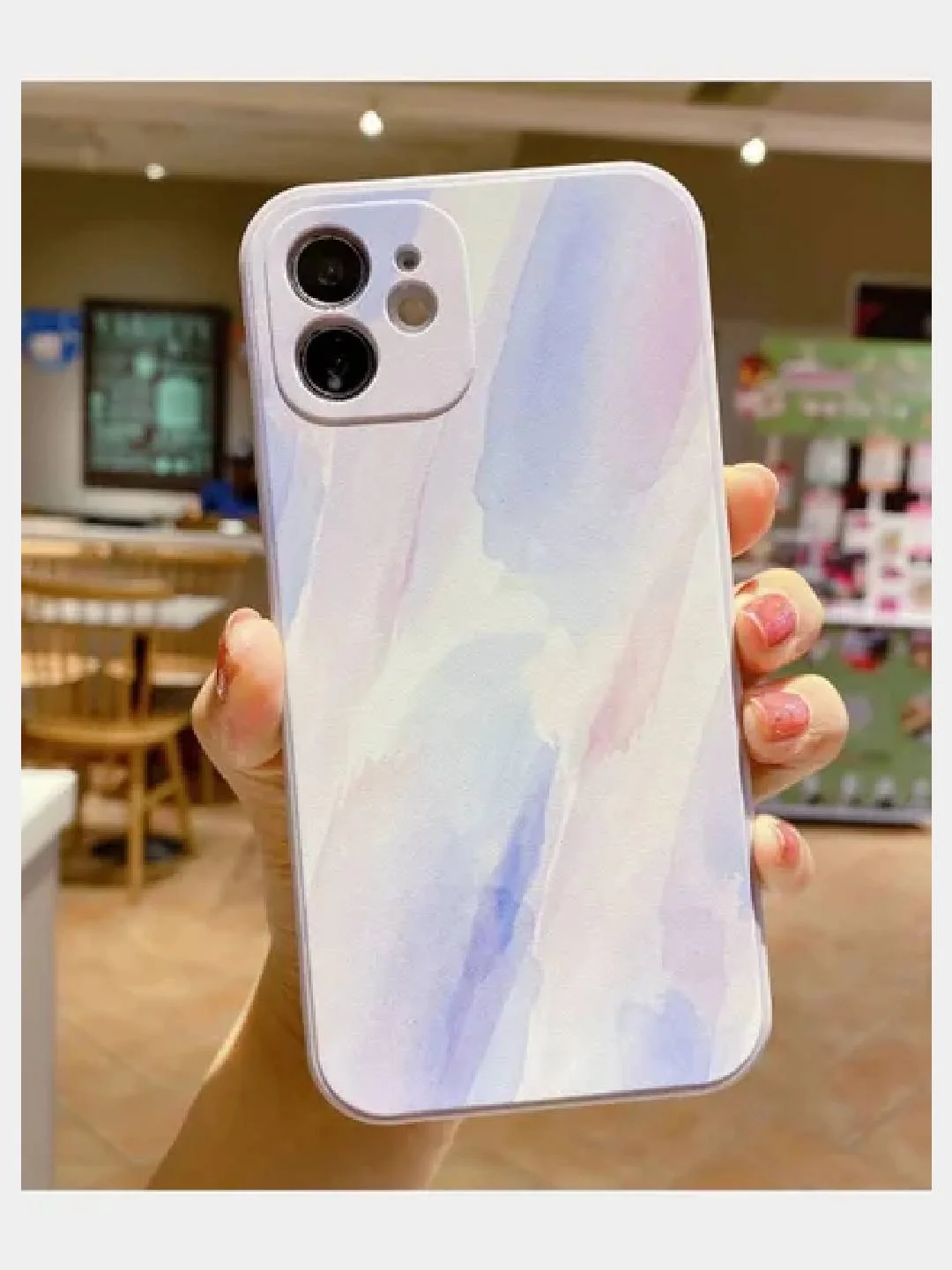 Лавандовый чехол для iPhone 7 / 8, 11, 12, акварель