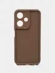 Коричневый чехол для  Realme C61/ Note 60 (Реалми С61/ Нот 60), противоударный, с бортиками