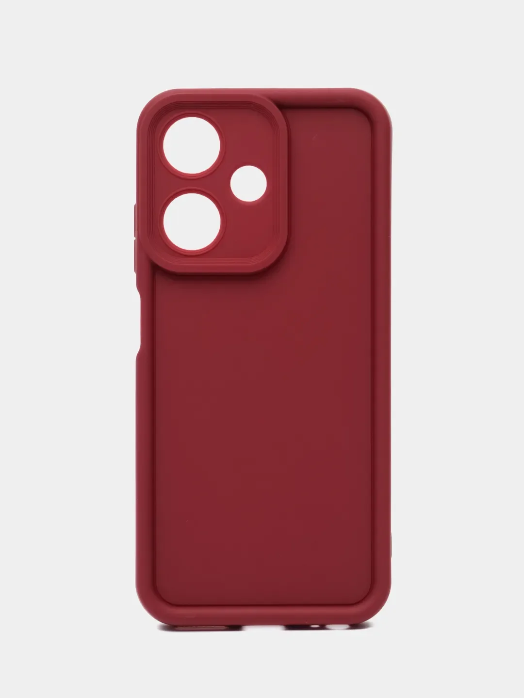 Бордовый чехол для Realme C61/ Note 60 (Реалми С61/ Нот 60), противоударный, с бортиками