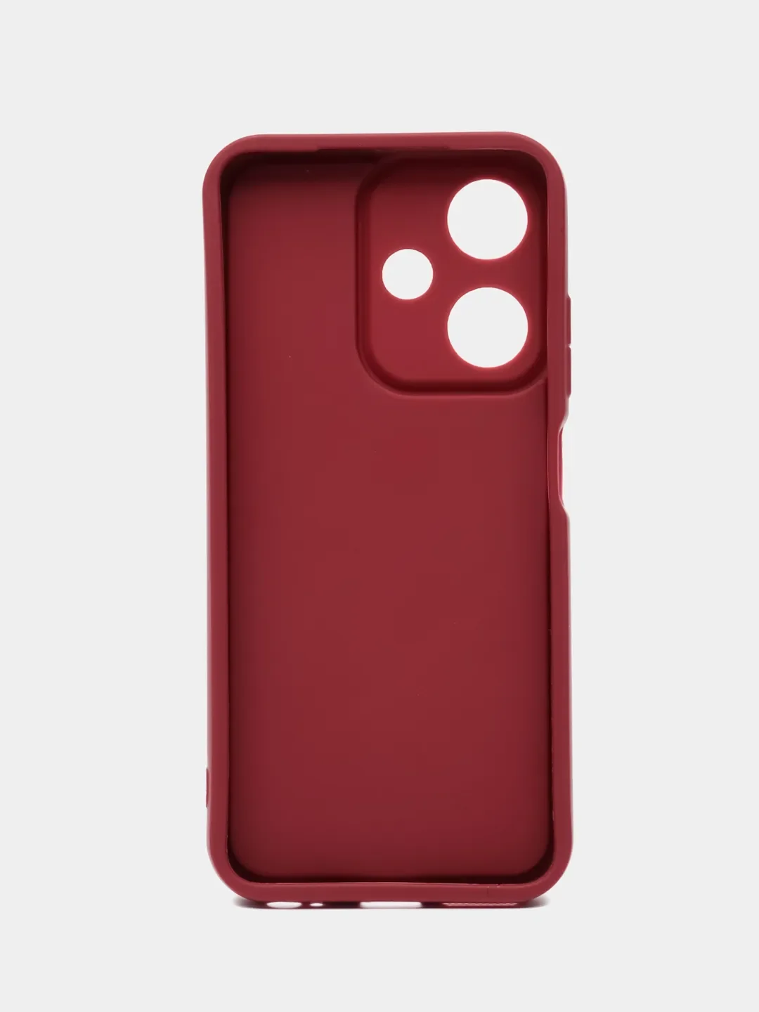 Бордовый чехол для Realme C61/ Note 60 (Реалми С61/ Нот 60), противоударный, с бортиками