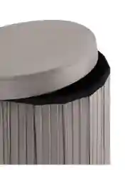 Серый пуф складной с ящиком Store Round